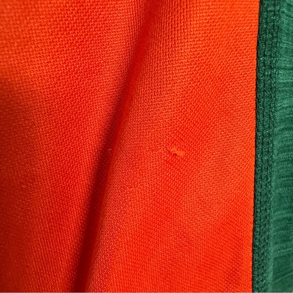 Adidas Men’s Miami Hurricanes Long Sleeve Quarter Zip Pullover Size L - Picture 8 of 8